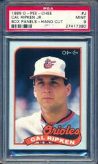 Cal Ripken Jr. #J Baseball Cards 1989 O Pee Chee Box Panels Hand Cut Prices