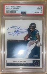 Jalen Hurts [Autograph] #74 Football Cards 2021 Panini Encased Prices