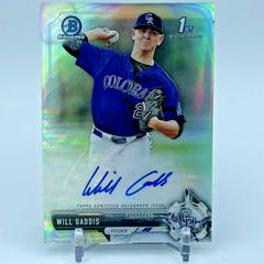 Will Gaddis [Refractor] Baseball Cards 2017 Bowman Draft Chrome Picks Autographs Prices