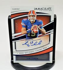 Tim Tebow [Blue] #IC-TTE Football Cards 2022 Panini Immaculate Collegiate Champions Autographs Prices