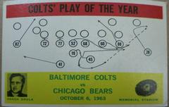Baltimore Colts [Play Card] Football Cards 1964 Philadelphia Prices