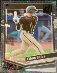 Ethan Salas [Black] #8 Baseball Cards 2023 Panini Chronicles Clearly Donruss Prices