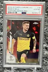 Marco Reus [Red] Soccer Cards 2019 Topps Chrome UEFA Champions League Sapphire Prices