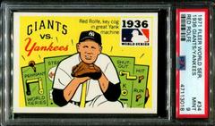 1936 Yankees, Giants [Red Rolfe] Baseball Cards 1971 Fleer World Series Black Back Prices