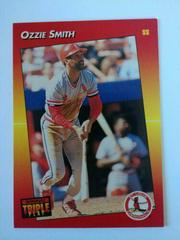 Ozzie Smith #244 Baseball Cards 1992 Panini Donruss Triple Play Prices