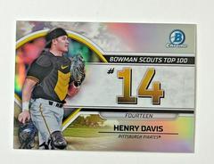 Henry Davis #BTP-14 Baseball Cards 2023 Bowman Scouts Top 100 Prices