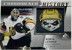 Robin Lehner #20 Hockey Cards 2021 SP Game Used Embroidered in History Prices