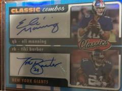 Eli Manning, Tiki Barber [Signature Blue] #CC-9 Football Cards 2022 Panini Classics Combos Prices