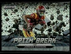 Jordan Addison [Mojo] #PB-8 Football Cards 2023 Panini Prizm Draft Picks Break Prices