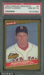 Roger Clemens #6 Baseball Cards 1986 Donruss Highlights Prices