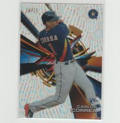 Carlos Correa [Waves Clouds Diffractor] #HT-CC Baseball Cards 2015 Topps High Tek Prices
