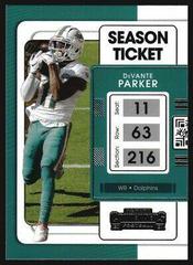 DeVante Parker #61 Football Cards 2021 Panini Contenders Prices
