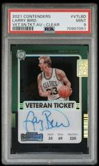 Larry Bird [Clear] Basketball Cards 2021 Panini Contenders Veteran Ticket Autograph Prices