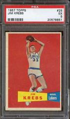 Jim Krebs Basketball Cards 1957 Topps Prices