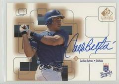 Carlos Beltran #CBe Baseball Cards 1999 SP Signature Autographs Prices