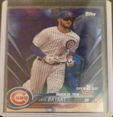 Kris Bryant [Vertical Blue Foil] Baseball Cards 2018 Topps Opening Day Prices
