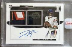 Justin Fields [Helmet, Patch Autograph Nameplate] #103 Football Cards 2021 Panini Impeccable Prices