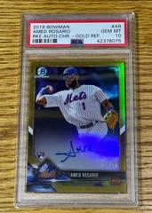 Amed Rosario [Gold Refractor] #CRA-AR Baseball Cards 2018 Bowman Chrome Rookie Autographs Prices
