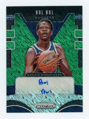 Bol Bol [Green Shimmer] Basketball Cards 2019 Panini Prizm Rookie Signatures Prices