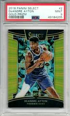 DeAndre Ayton [Gold Prizm] #2 Basketball Cards 2018 Panini Select Prices