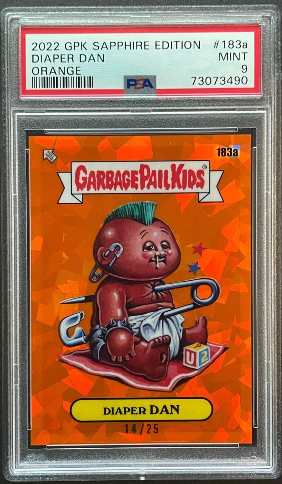 Diaper DAN [Orange] 183a Prices Garbage Pail Kids 2022 Sapphire
