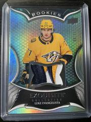 Luke Evangelista #RP-LE Hockey Cards 2023 Upper Deck Black Diamond Exquisite Collection Rookies Patch Prices