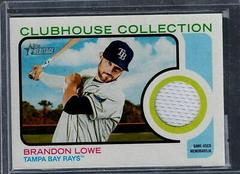 Brandon Lowe #CC-BL Baseball Cards 2022 Topps Heritage Clubhouse Collection Relics Prices