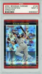 David Eckstein [Xfractor] Baseball Cards 2002 Bowman Chrome Prices