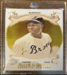 Hank Aaron [Gold Refractor] Baseball Cards 2021 Topps Allen & Ginter Chrome Prices
