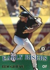 Ben Grieve Baseball Cards 1999 Bowman Early Risers Prices