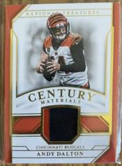 Andy Dalton Football Cards 2018 National Treasures Century Materials Prices