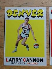Larry Cannon #196 Basketball Cards 1971 Topps Prices
