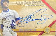 Ken Griffey Jr. [Red] #GGA-KGJ Baseball Cards 2022 Topps Tribute Solid Gold Greats Autographs Prices