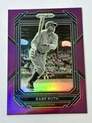 Babe Ruth [Purple] #2 Baseball Cards 2023 Panini Prizm Prices
