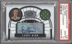 Larry Bird [Jersey Autograph Refractor] Basketball Cards 2007 Bowman Sterling Prices