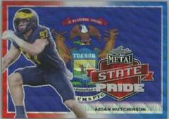 Aidan Hutchinson [Red White Blue Wave] #SP-AH1 Football Cards 2022 Leaf Metal Draft State Pride Prices