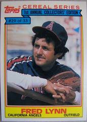 Fred Lynn Baseball Cards 1984 Topps Cereal Series Prices