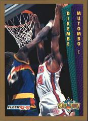 Dikembe Mutombo Basketball Cards 1992 Fleer Tony's Pizza Prices