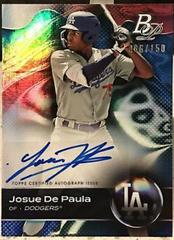 Josue De Paula [Autograph Blue] #TOP-80 Baseball Cards 2023 Bowman Platinum Top Prospects Prices