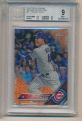 Anthony Rizzo [Orange Refractor] #87 Baseball Cards 2016 Topps Chrome Prices