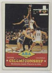 ABA Championship Pacers vs. Colonels Basketball Cards 1973 Topps Prices