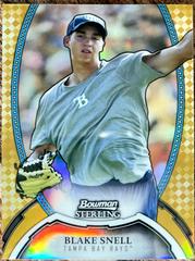 Blake Snell [Prospects Gold Refractor] Baseball Cards 2011 Bowman Sterling Prices