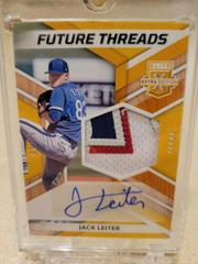 Jack Leiter [Gold] Baseball Cards 2022 Panini Elite Extra Edition Future Threads Signatures Prices