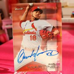 Carlos Martinez [Red Refractor] #FA-CM Baseball Cards 2016 Topps Finest Autographs Prices