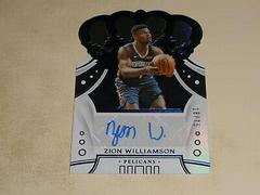 Zion Williamson [Blue] #CR-ZWL Basketball Cards 2019 Panini Crown Royale Rookie Autographs Prices