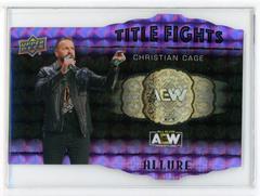 Christian Cage [Purple Diamond] Wrestling Cards 2022 Upper Deck Allure AEW Title Fights Prices