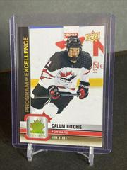 Calum Ritchie [High Gloss] Hockey Cards 2023 Upper Deck Team Canada Juniors Prices