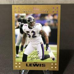 Ray Lewis [Gold] #268 Football Cards 2007 Topps Prices