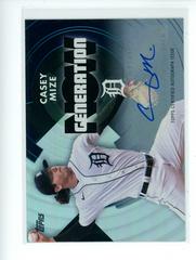 Casey Mize [Autograph] Baseball Cards 2022 Topps Generation Now Prices