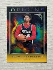 Scoot Henderson [Gold] #17 Basketball Cards 2023 Panini Origins Prices